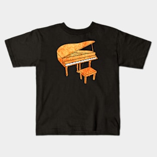 Orange Piano Kids T-Shirt